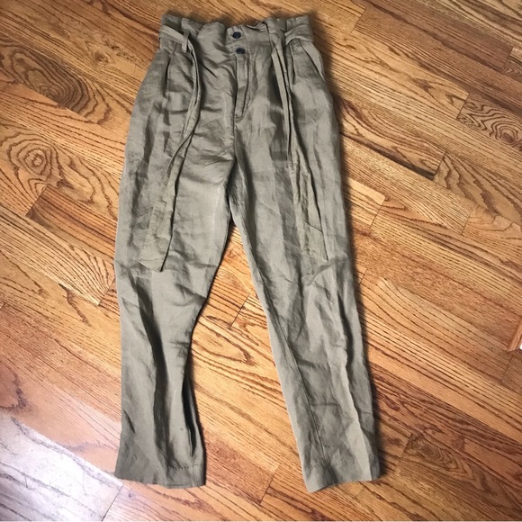 H&M Tan Paperbag Pants - Picture 6 of 7